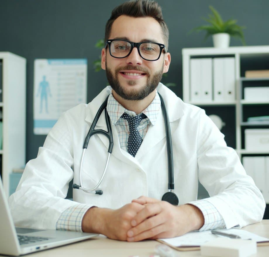 A 24hrdoc medical provider at their desk